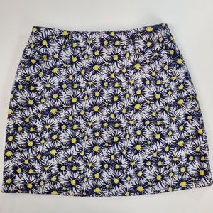 Lilly Pulitzer Cotton Pique Daisy Skirt with Side Pockets